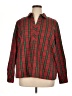 Foxcroft Plaid Red Long Sleeve Blouse Size XL - photo 1