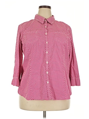 Van Heusen 3/4 Sleeve Button-Down Shirt (view 1)