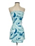 Garage Graphic Blue Teal Cocktail Dress Size XXS - photo 1