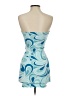 Garage Graphic Blue Teal Cocktail Dress Size XXS - photo 2