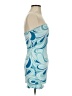 Garage Graphic Blue Teal Cocktail Dress Size XXS - photo 4