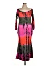 Unbranded Graphic Pink Cocktail Dress Size 1X - photo 1