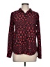 BCBGeneration Polka Dots Red Long Sleeve Blouse Size L (estimated) - photo 1