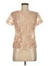 Rebecca Taylor 100% Polyester Tan Short Sleeve Top Size 6 - photo 1