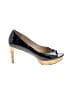 Via Spiga 100% Leather Black Heels Size 7 1/2 - photo 1