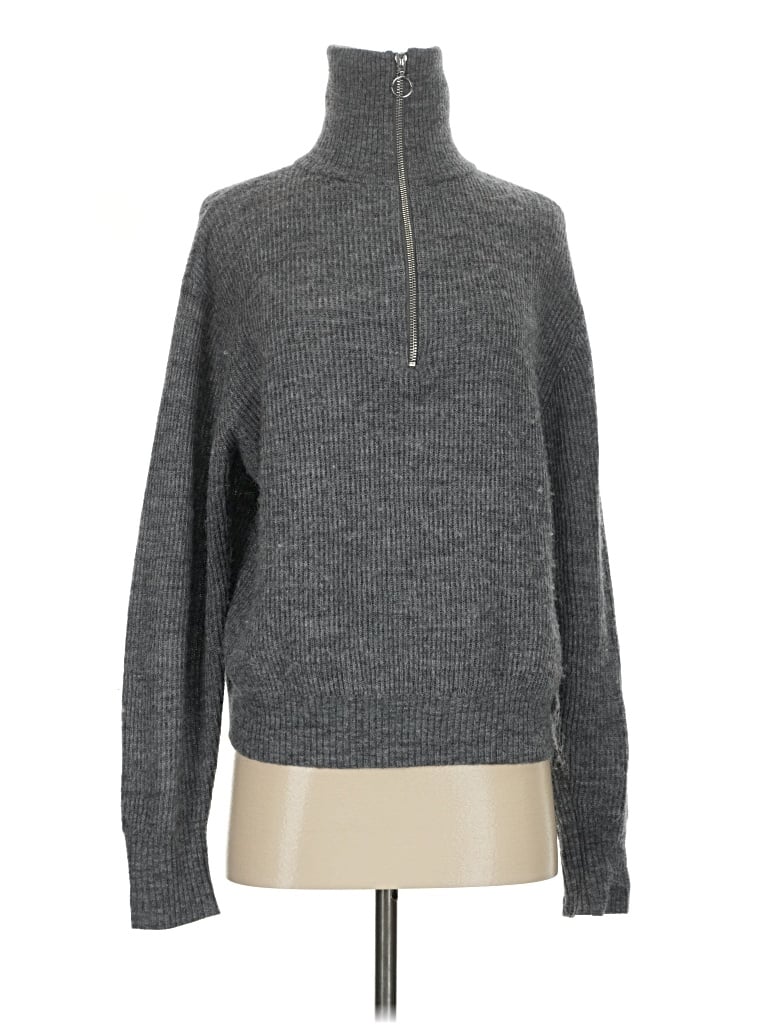 Pre-owned Quince Turtleneck Sweater In Gray