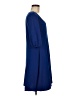 Marina Solid Blue Casual Dress Size M - photo 4