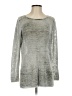 Nic + Zoe Metallic Silver Pullover Sweater Size S - photo 1