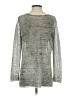 Nic + Zoe Metallic Silver Pullover Sweater Size S - photo 2
