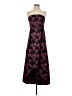 Glamorous Paisley Black Burgundy Cocktail Dress Size S - photo 1