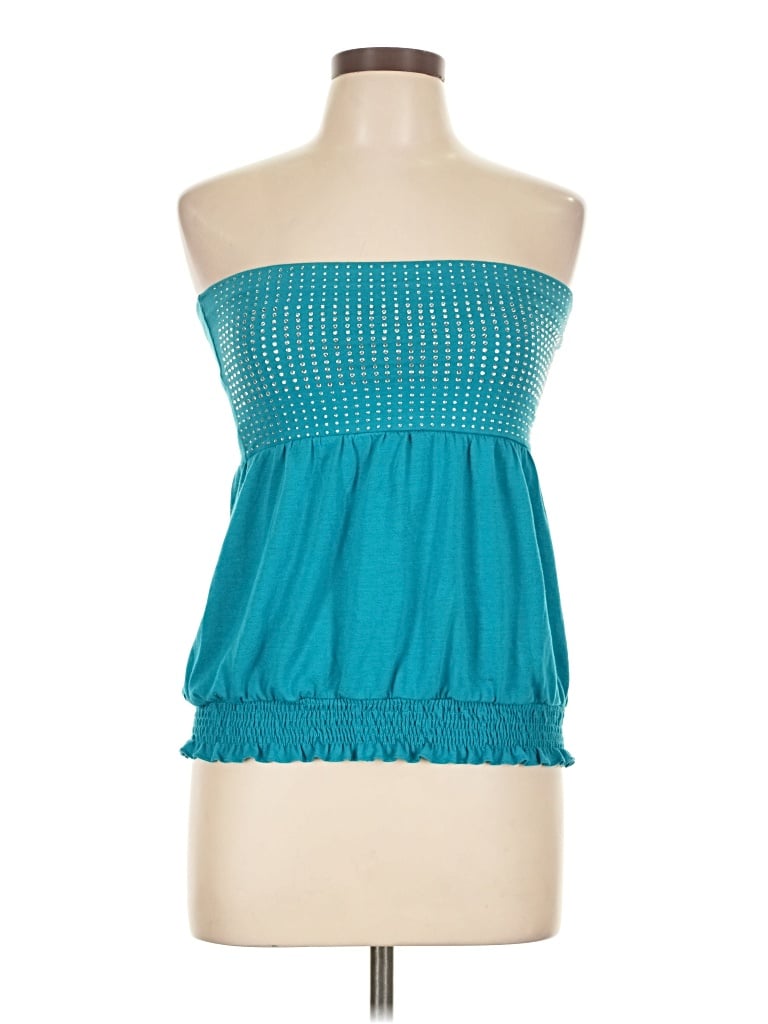 Pre-owned Nyc Sleeveless Blouse In Blue
