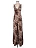Diosa Animal Print Brown Jumpsuit Size XS (estimated) - photo 1
