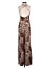 Diosa Animal Print Brown Jumpsuit Size XS (estimated) - photo 2