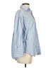 Zara Stripes Blue Long Sleeve Button-Down Shirt Size XS - photo 4