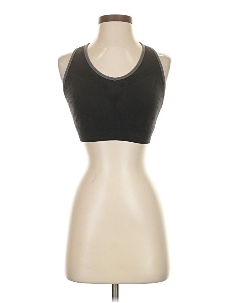 Pre-owned Unbranded Sports Bra In Black
