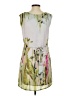 Lavand. 100% Polyester Print White Green Cocktail Dress Size XS - photo 2