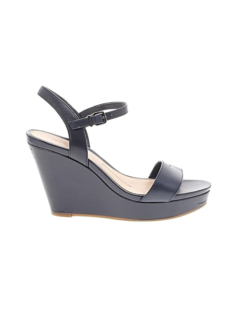 Pre-owned Gianni Bini Wedges In Blue