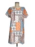 Shein Print Orange Casual Dress Size 6 - photo 1