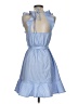 Shein 100% Polyester Checkered-gingham Blue Casual Dress Size 4 - photo 2