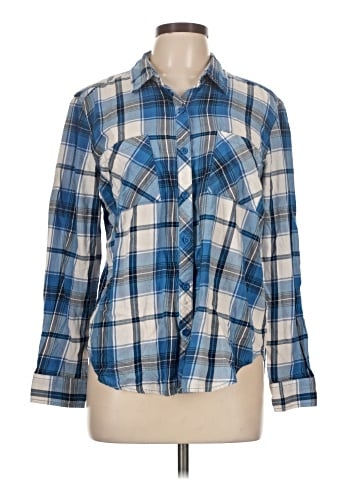 Faded Glory Long Sleeve Button-Down Shirt (view 1)