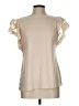 Dorose Ivory Short Sleeve Top Size L - photo 1
