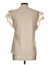 Dorose Ivory Short Sleeve Top Size L - photo 2