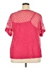 Elementz 100% Polyester Pink Short Sleeve Blouse Size 2X - photo 2