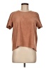BCBGMAXAZRIA Brown Short Sleeve Top Size M - photo 1