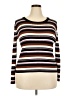 Nine West Stripes Brown Pullover Sweater Size XXL - photo 1