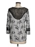 Fig and Flower 100% Rayon Silver 3/4 Sleeve Blouse Size M - photo 2