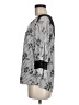 Fig and Flower 100% Rayon Silver 3/4 Sleeve Blouse Size M - photo 5