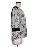 Fig and Flower 100% Rayon Silver 3/4 Sleeve Blouse Size M - photo 4