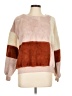 Miss Chievous 100% Polyester Color Block Brown Pullover Sweater Size L - photo 1