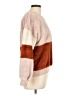 Miss Chievous 100% Polyester Color Block Brown Pullover Sweater Size L - photo 4