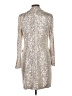 Eliza J Metallic Silver Cocktail Dress Size 10 - photo 2