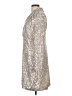 Eliza J Metallic Silver Cocktail Dress Size 10 - photo 5