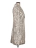 Eliza J Metallic Silver Cocktail Dress Size 10 - photo 4