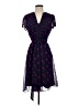 MSK 100% Polyester Polka Dots Blue Cocktail Dress Size 2 - photo 1