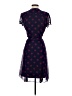 MSK 100% Polyester Polka Dots Blue Cocktail Dress Size 2 - photo 2