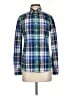 J.Crew 100% Cotton Plaid Green Long Sleeve Button-Down Shirt Size 2 - photo 1