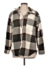 Como Blu 100% Polyester Plaid Brown Coat Size L - photo 1