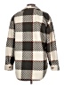 Como Blu 100% Polyester Plaid Brown Coat Size L - photo 2