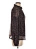 Sanctuary Burgundy Black Long Sleeve Blouse Size M - photo 4