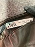 Zara Black Brown Leather Pants Size XL - photo 6