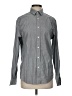 Apt. 9 Chevron-herringbone Gray Long Sleeve Button-Down Shirt Size S - photo 1