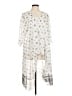 Lularoe 100% Polyester Ivory Kimono Size M - photo 1