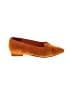 Assorted Brands 100% Leather Solid Orange Flats Size 6 - photo 1