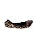 Ann Taylor LOFT Animal Print Burgundy Tan Flats Size 8 - photo 1