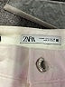 Zara 100% Cotton Solid Ivory Shorts Size 4 - photo 3