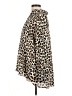 Pleione 100% Polyester Animal Print Ivory Long Sleeve Blouse Size M - photo 5
